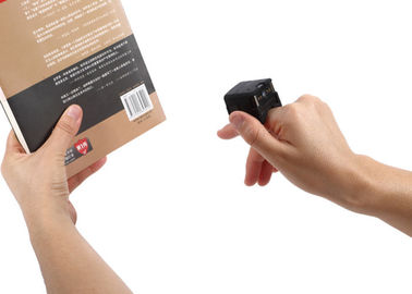 接触スキャンを用いる身につけられる第2リング バーコードの走査器