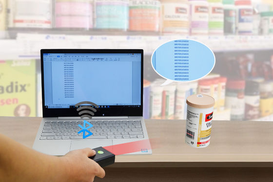 1D第2自動バーコードの走査器の図書館の店のためのデスクトップのqrコード読者